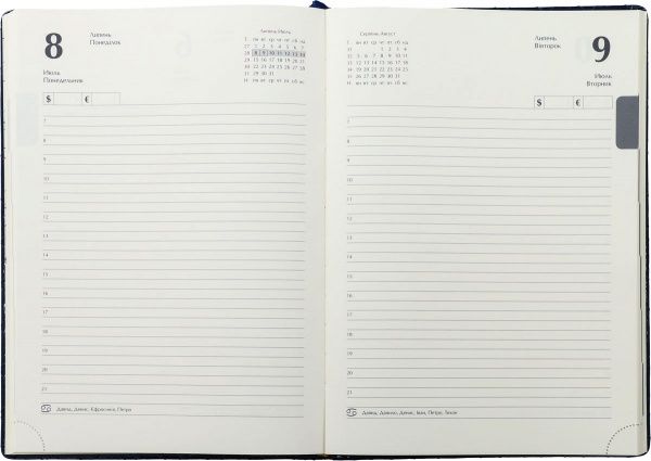 Щоденник 2019 Donna A4 336 страниц синій Buromax 