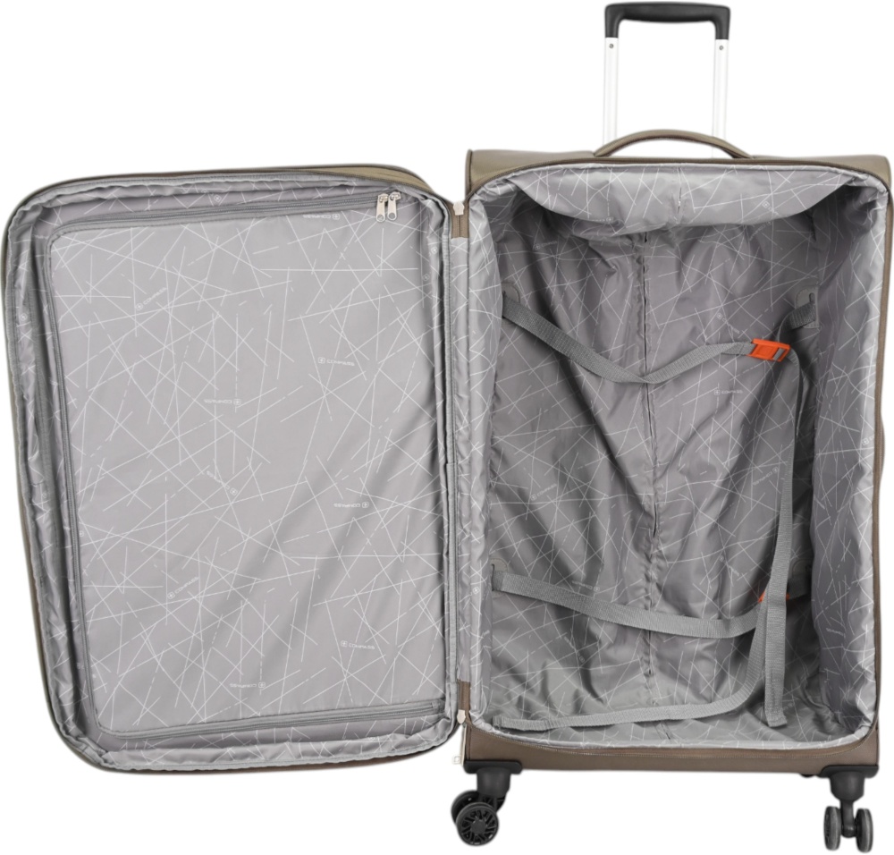 Валіза Compass MS-3006 62 л коричневий 69x44x24 см M