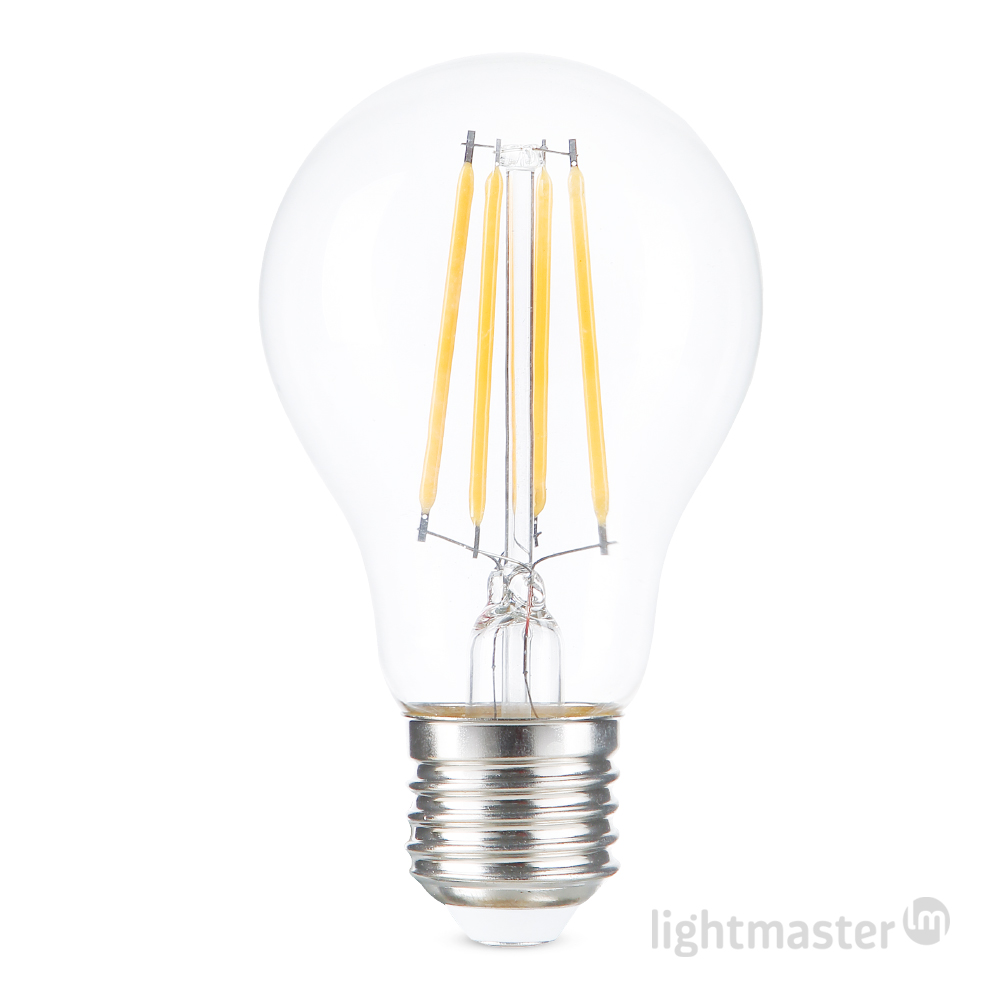 Лампа светодиодная LightMaster LB-662 Filament Deco A60 8 Вт E27 4000 К прозрачная 81049
