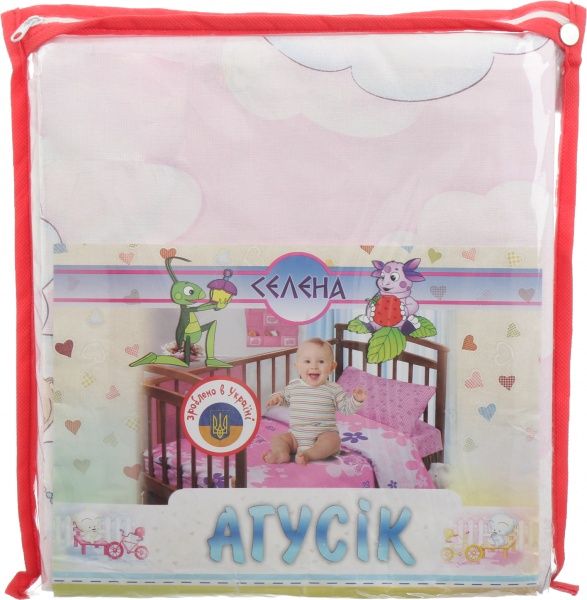 Комплект постельного белья СЕЛЕНА Мишки светло-розовый 