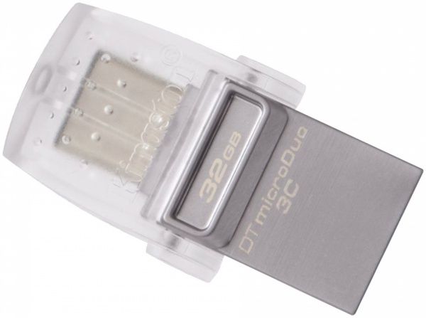 Флеш-пам'ять USB Kingston DataTraveler MicroDuo 3C 32 ГБ USB 3.0microUSB (OTG) (DTDUO3C/32GB)  