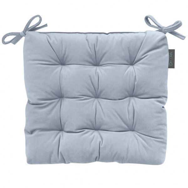 Подушка на стул Velour 40х40 см голубой Decora textile