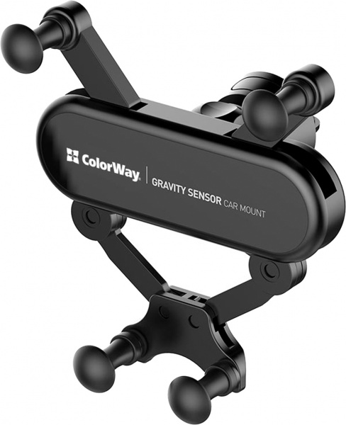 Автотримач для телефону Gravity car mount ColorWay (CW-CHG11-BK) чорний