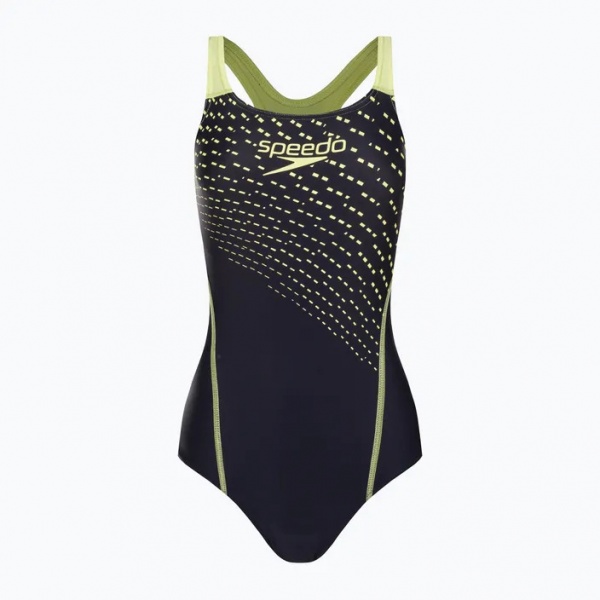 Купальник Speedo MEDLEY LOGO MDLT AF NAVY/GREEN 8-1347406876 р.3XL чорний