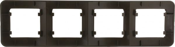 Рамка четырехместная Makel Lillium Natural горизонтальная коричневый