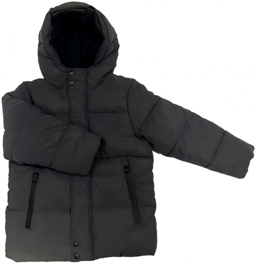Куртка-пуховик для мальчиков HW р.104–110 черный REFLECTIVE JACKET