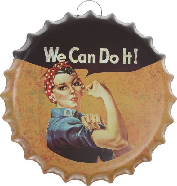 Декор настенный Крышка от бутылки жестяная We can do it d35 