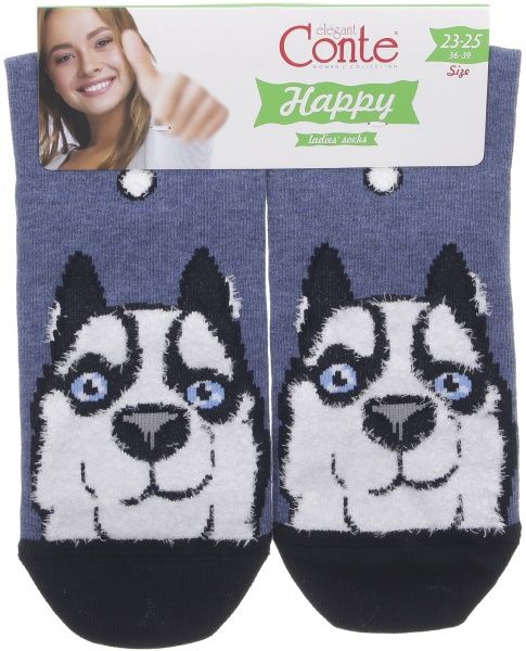 Носки Conte CE Happy18С-268СП 425 р. 23-25 джинс 