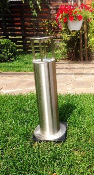 Опора под садовый светильник Legco 53x14 см черный 