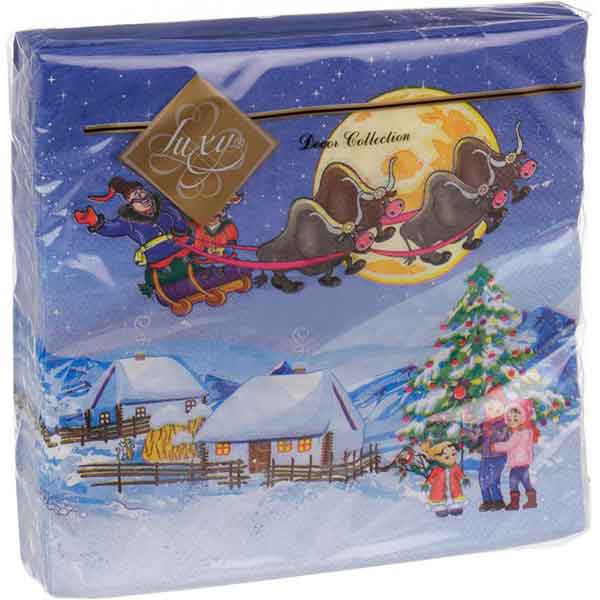 Салфетки Luxy Казацкое рождество 33x33 см 20 шт