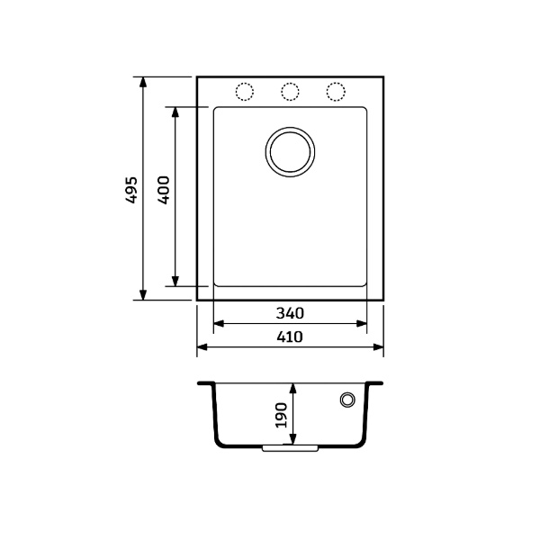 Мойка для кухни Aider BOARD 410