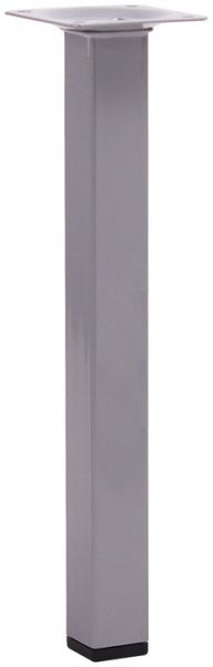 Мебельная ножка Larvij L61S25MS25 квадратна 25х25х250 мм срібляста 