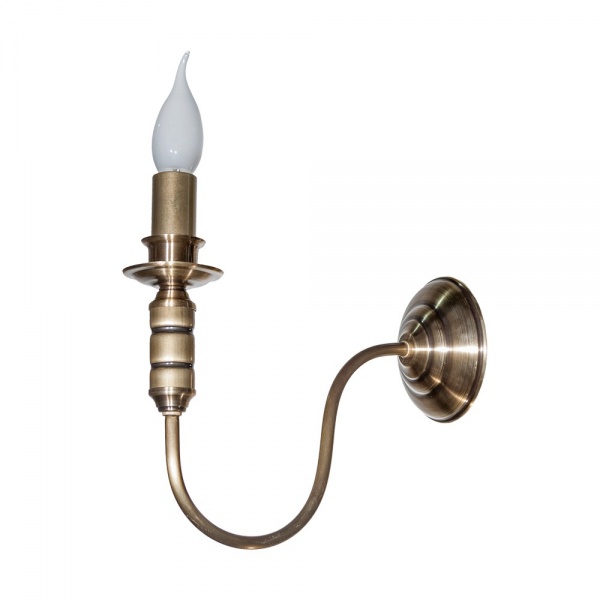 Бра Фабрика Світла НББ 116-1х60-213 1x60 Вт E14 золото 