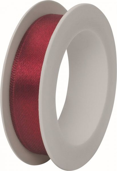 Стрічка декоративна STEWO сатинова Satin spool 1,5 см 3 м бордовий 