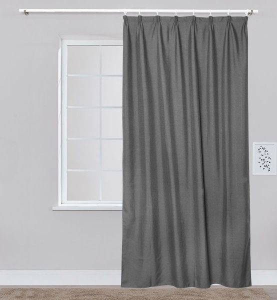 Штора Linen серая 160х275 см La Nuit