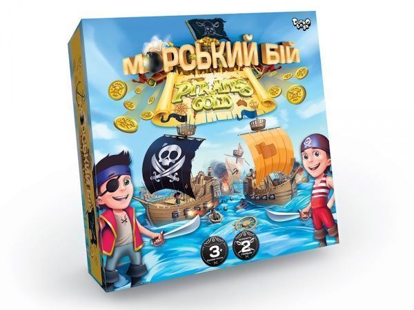 Гра настільна Danko Toys Морський бій. Pirates Gold укр. (10) G-MB-03U