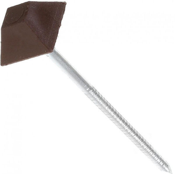 Гвозди для битумной черепицы 3.2x70 мм 100 шт ромбовидные цинк коричневый