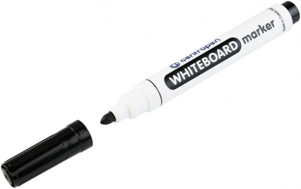 Маркер для белой доски Centropen 2.5 мм черный 