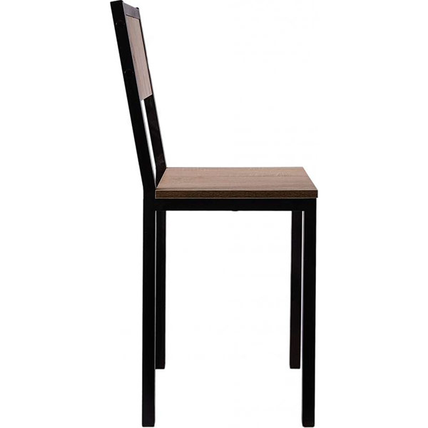 Стул обеденный Высота сиденья - 470 мм Лугалпроф Грация черный/дуб сонома