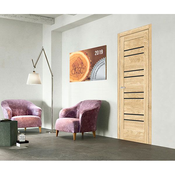 Дверное полотно ОМиС Rino 01 ПО 800 мм дуб саванна