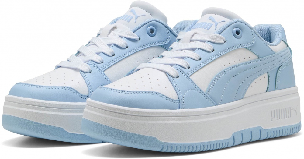 Кроссовки женские Puma Rebound Femme Low 40259205 р.37 белые с голубым