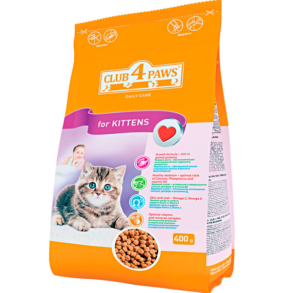 Корм Клуб 4 лапи для кошенят 400 г