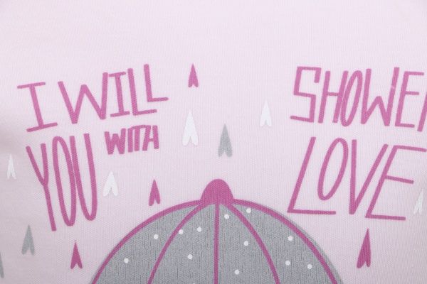 Піжама для дівчаток Фламінго Парасольки р.98 рожевий з малюнком 245-222-29 