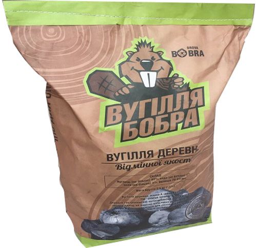 Уголь древесный DROVA BOBRA 2.5 кг