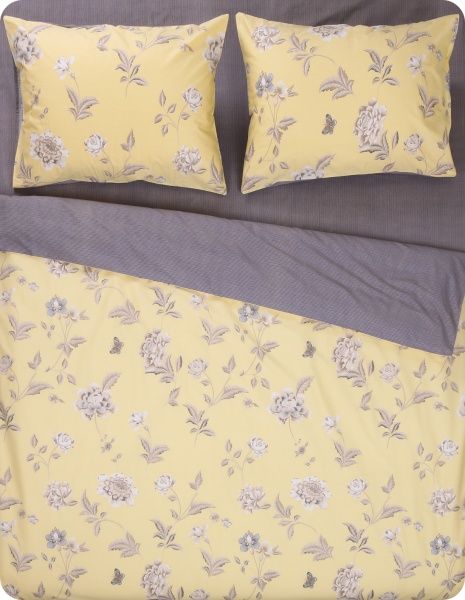 Комплект постільної білизни August flower двоспальний різнокольоровий принт La Nuit 