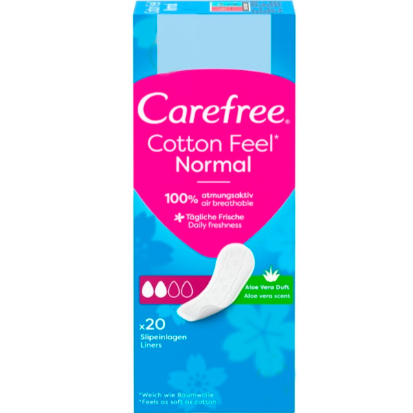Прокладки ежедневные Carefree Aloe 20 шт.
