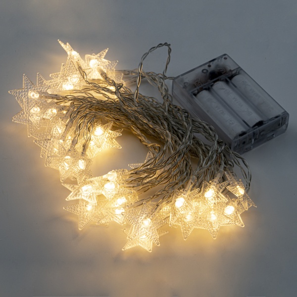 Декоративная гирлянда Altalusse (INL-2706B-40 Warm) встроенный светодиод (LED) 40 ламп 6 м 