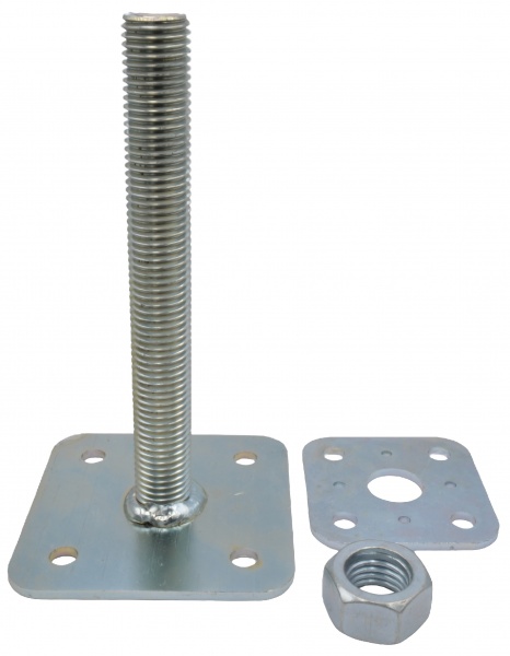 Опора колони гвинтова (вільна гайка) H 200 мм 110х110/80х80 М24 4 мм 1 шт. 