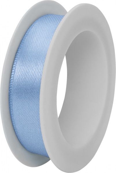 Стрічка декоративна STEWO Satin spool light blue 1,5 см 3 м блакитний 