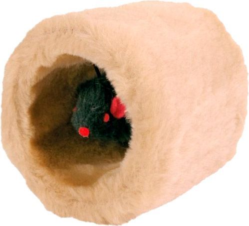 Игрушка для котов мышь меховом валике 8см