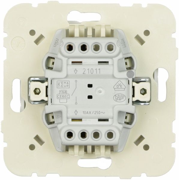 Вимикач одноклавішний Efapel Logus без підсвітки 10 А 250В IP20 білий