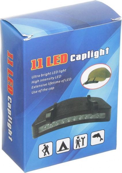 Фонарик на кепку 11 ламп JU-YSB-11