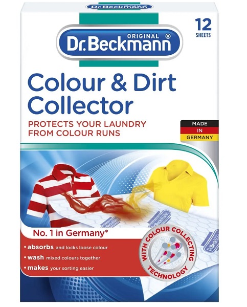 Ловушка для цвета и грязи для машинной стирки Dr. Beckmann 12 шт.