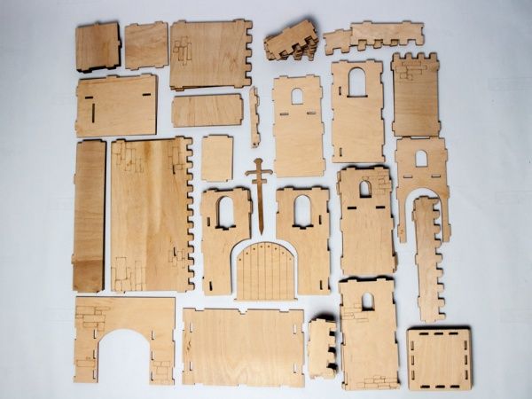 Дерев'яний 3D-конструктор Зірка Фортеця 93887