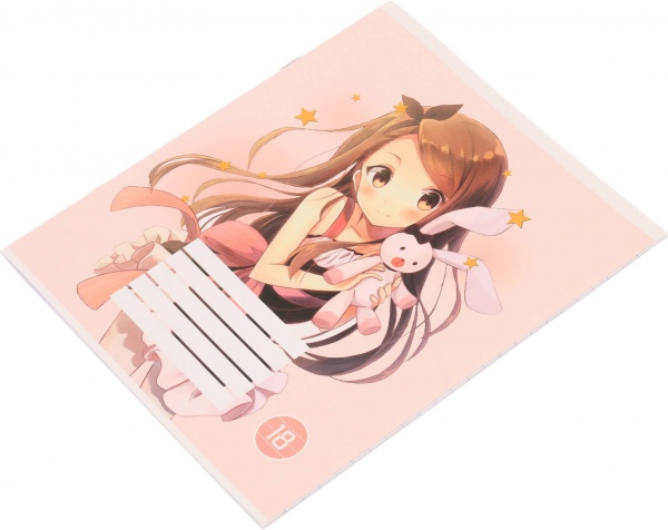 Тетрадь школьная Anime скоба 18 листов в линию Мечты сбываются