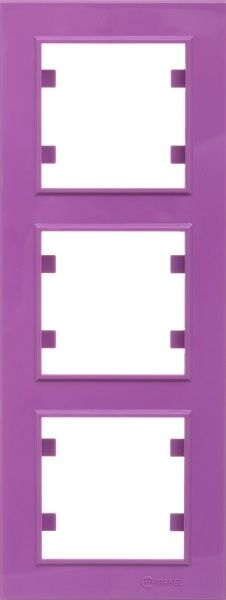 Рамка тримісна Makel Karea вертикальна бузковий