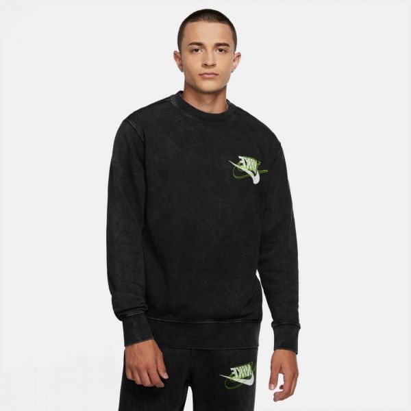 Джемпер Nike M NSW RETRO CREW FT CZ7831-010 р. L черный