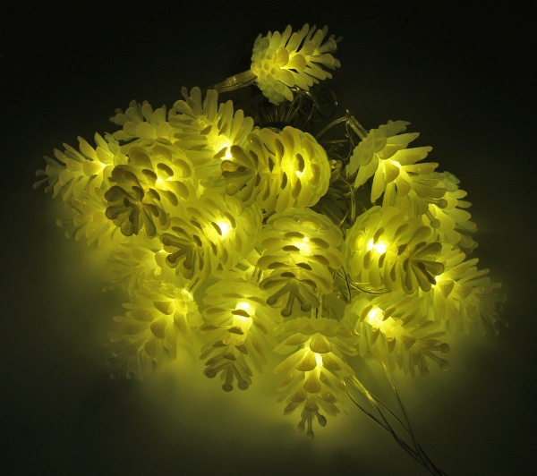 Электрогирлянда Jucik Шишки светодиодная (LED) 20 ламп 0,12 м 