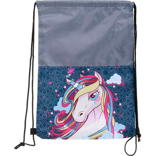 Сумка для обуви Единориг серый