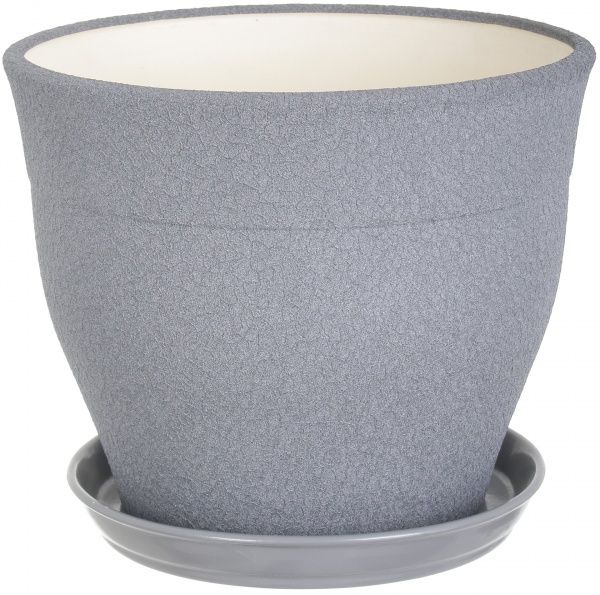 Горщик Оріана-Запоріжкераміка Флоріс №1 круглий 12,3л металік (054-1-047) 