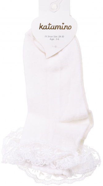 Носки для девочек KATAMINO K22032 р.5-6 молочный 