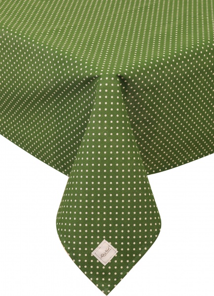 Скатерть Lucy Зеленый горошек 133x180 см зеленый La Nuit 