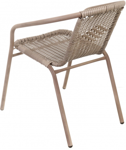 Комплект мебели из искусственного ротанга Рита стол 60х70 см + 2 кресла 58х53х73 см бежевый 