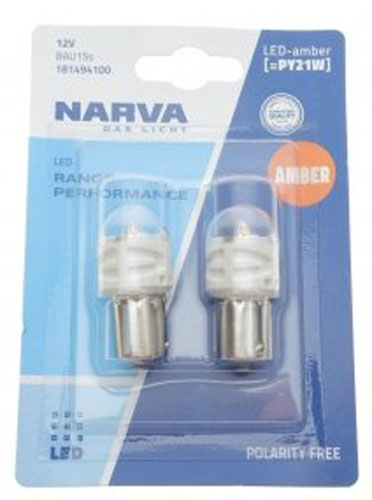 Автолампа ксеноновая Narva LED Range Performance PY21W 2,1 Вт шт.(NV 18149.2B)
