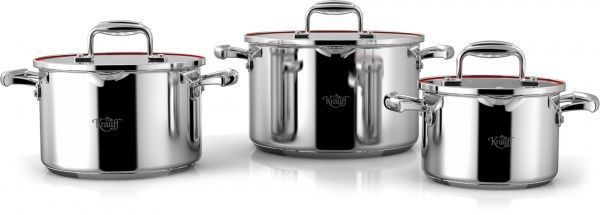 Набор кастрюль Kronprinz 6 предметов 26-247-010 Krauff