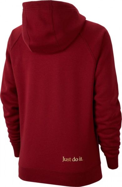 Джемпер Nike W NSW HOODIE FZ BB SHINE BV4988-677 р. S червоний